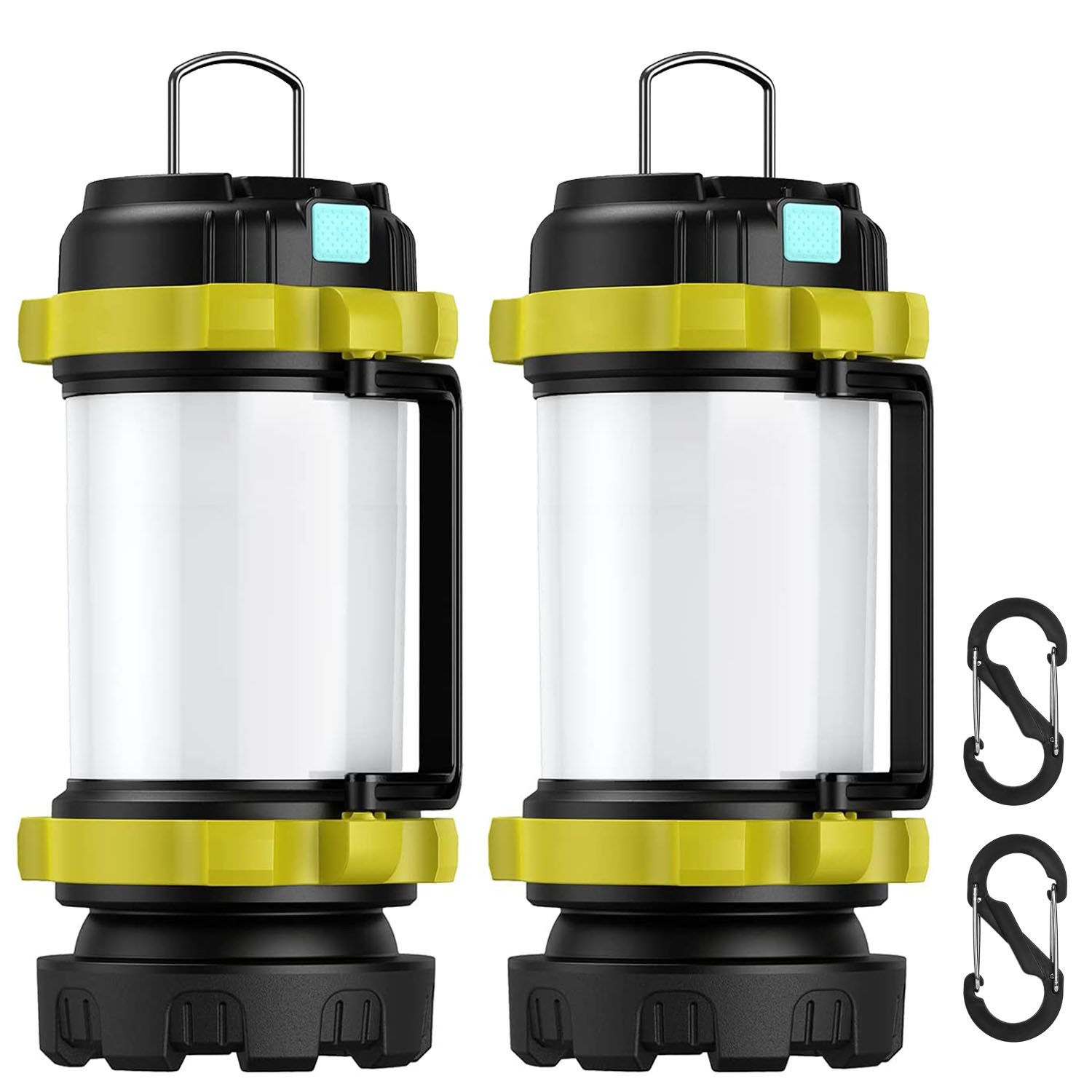2Pcs Camping Lantern Rechargeable Flashlight Torch Power Bank Portable Tent Light Lamp USB Rechargeable for Hiking Fishing Emergency Outdoor 2Pcs Camping Lantern Rechargeable Flashlight Torch Power Bank Portable Tent Light Lamp USB Rechargeable for Hiking Fishing Emergency Outdoor