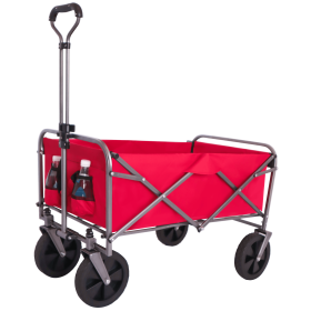 Outdoor Garden Multipurpose Micro Collapsible Beach Trolley Cart Camping Folding Wagon