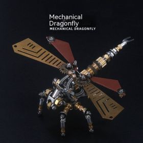 Precision Mechanical Toy Model Metal Assembly Insect (Option: Mechanical Dragonfly)