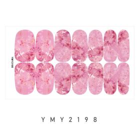 Marble Blooming Pattern Starry Sky Paper Nail Sticker (Option: YMY2198)