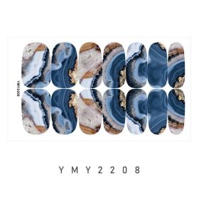 Marble Blooming Pattern Starry Sky Paper Nail Sticker (Option: YMY2208)