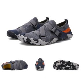 Fitness Yoga Outdoor Large Size Hiking Shoes (Option: A026 dark grey-45)