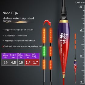 Shallow Water Luminous Float Bite Hook Color Changing Electronic Buoy (Option: DQ4 Color Changing Style)