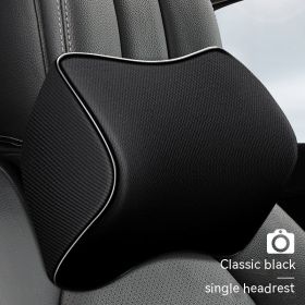 Fashion Automotive Headrest Neck Protection (Option: Classic Black-Single Headrest)