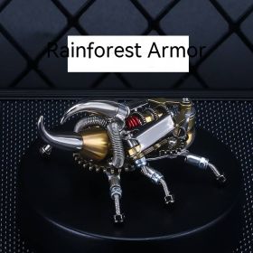 Precision Mechanical Toy Model Metal Assembly Insect (Option: Rainforest Armor)