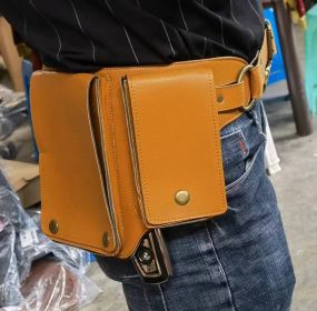 Fashion Personality Vintage Belt Bag Unisex (Option: Yellow-Average Size)