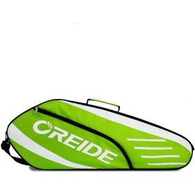 Tennis Rackets Storage Badminton Shoulder And Shoulder Large Capacity Bag (Option: Fluorescent Green-Default)