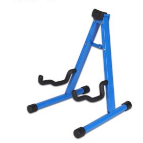 Bass Pipa Guitar Keyboard Stand (Option: Blue A Shaped Frame)