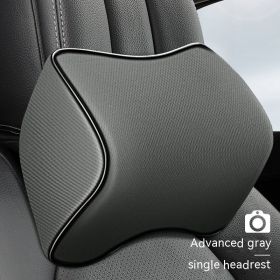 Fashion Automotive Headrest Neck Protection (Option: High Grade Gray-Single Headrest)