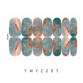 Marble Blooming Pattern Starry Sky Paper Nail Sticker (Option: YMY2207)