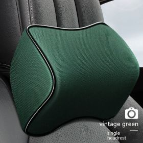 Fashion Automotive Headrest Neck Protection (Option: Vintage Green-Single Headrest)