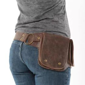 Fashion Personality Vintage Belt Bag Unisex (Option: Brown-Average Size)