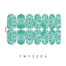 Marble Blooming Pattern Starry Sky Paper Nail Sticker (Option: YMY2204)