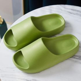 Women's Summer Soft Bottom Sandals Non-slip Beach Flip-flops (Option: 40to41-Green)