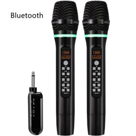 D300U Section Karaoke Universal Microphone FM Wireless Microphone (Option: One To Two Bluetooth-English)