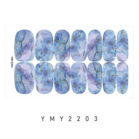 Marble Blooming Pattern Starry Sky Paper Nail Sticker (Option: YMY2203)
