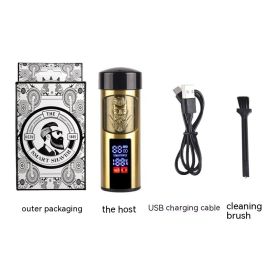 Rechargeable Travel Portable Shaving Digital Display Electric Shaver (Option: YYT305 Beard)