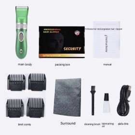 Universal Charging Engraving Electric Hair Cutter (Option: YYT 608 Light Green)