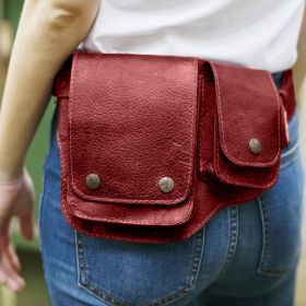 Fashion Personality Vintage Belt Bag Unisex (Option: Red-Average Size)