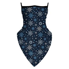 Digital Printing Christmas Outdoor Hanging Ear Triangle Shawl (Option: M-B182 163)