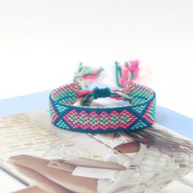 Bohemian Color Woven Bracelet Wristband For Fans (Option: A19)
