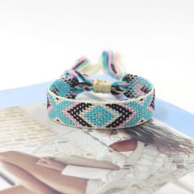 Bohemian Color Woven Bracelet Wristband For Fans (Option: A17)