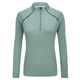 Outdoor Couple Loose Breathable Quick-drying Long-sleeved T-shirt (Option: Beans Green Women-M)