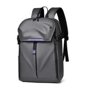 Large Capacity Leisure Travel Laptop Bag Men's Backpack (Option: Gray)