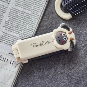 Folding Compact Portable Airbag Lens Removable Massage Comb (Option: Lamb Style-21x3)