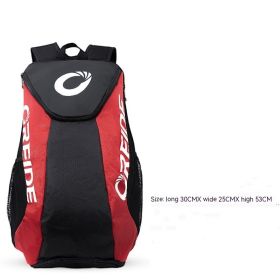 Tennis Rackets Storage Badminton Shoulder And Shoulder Large Capacity Bag (Option: Backpack red-Default)