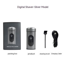 Compact Portable Removable Washing Electric Shaver (Option: YYT 320 Digital Silver)