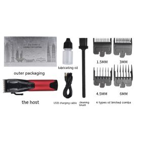 Adjustable Hair Clipper Professional Barber Carving Trimmer (Option: YYT 602 Red Thread Type)