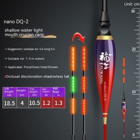Shallow Water Luminous Float Bite Hook Color Changing Electronic Buoy (Option: DQ2 Color Changing Style)
