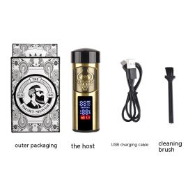 Rechargeable Travel Portable Shaving Digital Display Electric Shaver (Option: YYT305 Bull Head)