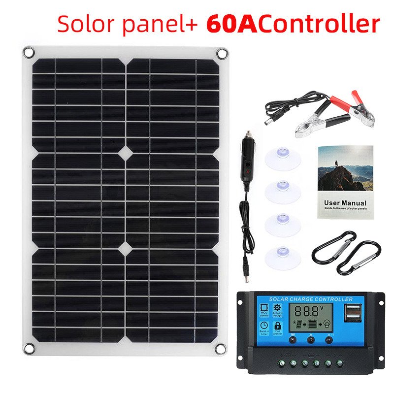 25W-180W 18V/12V Portable Solar Panel Waterproof USB Port Solar Power 5V Solar Battery Charger Outdoor Camping Phone Power Bank 25W-180W 18V/12V Portable Solar Panel Waterproof USB Port Solar Power 5V Solar Battery Charger Outdoor Camping Phone Power Bank