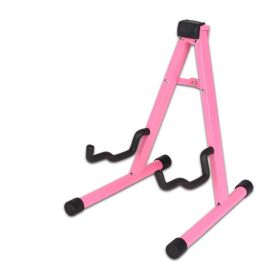 Bass Pipa Guitar Keyboard Stand (Option: Pink A Shaped Frame)