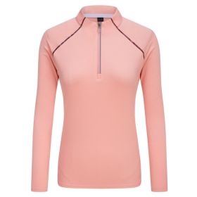 Outdoor Couple Loose Breathable Quick-drying Long-sleeved T-shirt (Option: Pink Women-3XL)