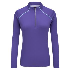 Outdoor Couple Loose Breathable Quick-drying Long-sleeved T-shirt (Option: Purple Women-4XL)