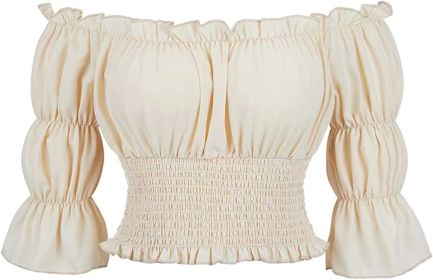 Women's Fashion Casual Long Sleeve Top (Option: Beige-M)
