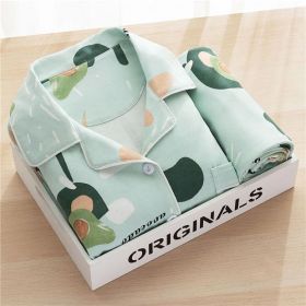 Cartoon Comfortable Ladies Two-piece Set (Option: Avocado-L)